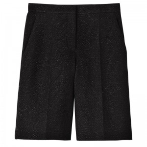 Longchamp Bermuda Shorts Negras | KY9342786