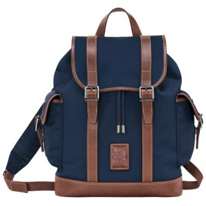 Longchamp Boxford Backpack Azules | RL0356914