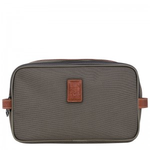 Longchamp Boxford Toiletry Case Marrones | XK9862031