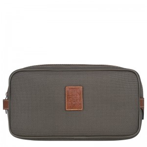 Longchamp Boxford Toiletry Case Marrones | IE0541298