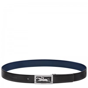 Longchamp Delta Box Belt Negras Azul Marino | MF6912378