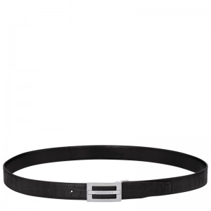 Longchamp Delta Box Belt Negras | AG2169038