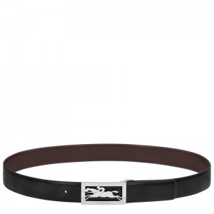 Longchamp Delta Box Belt Negras | SY4768201