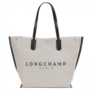 Longchamp Essential L Tote Bag Ecru | XQ8196307