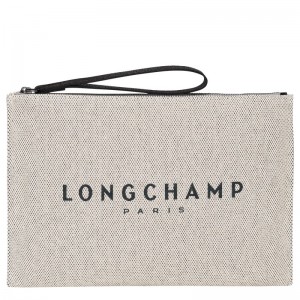 Longchamp Essential Pouch Ecru | YR0829165