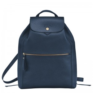 Longchamp Le Foulonné Backpack Azul Marino | XT0369287