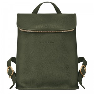 Longchamp Le Foulonné Backpack Kaki | FG0685497