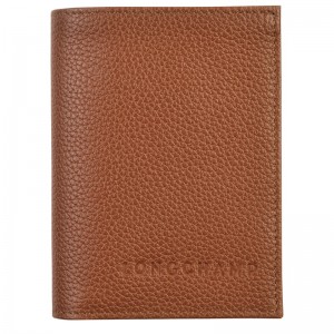 Longchamp Le Foulonné Card Holder Caramel | BI4279536