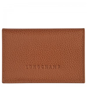 Longchamp Le Foulonné Card Holder Caramel | LZ8924370