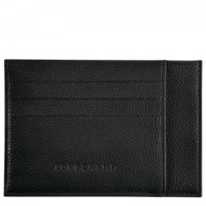 Longchamp Le Foulonné Card Holder Negras | XA2914765