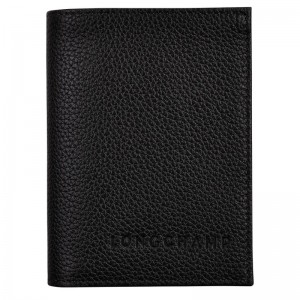 Longchamp Le Foulonné Card Holder Negras | TH9485320