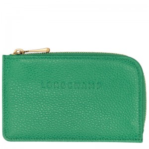 Longchamp Le Foulonné Card Holder Verde | FD4927805