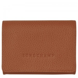 Longchamp Le Foulonné Coin Purse Caramel | CR5701643