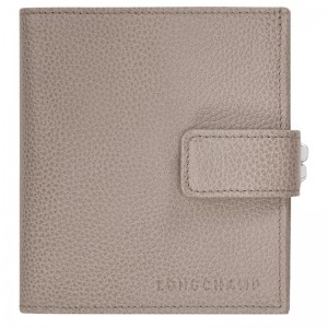 Longchamp Le Foulonné Compact Wallet Turtledove | ZN5091827