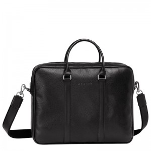 Longchamp Le Foulonné M Briefcase Negras | LO2467139