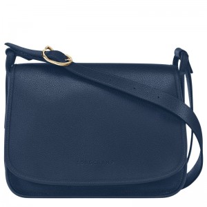 Longchamp Le Foulonné M Crossbody Bag Azul Marino | BI5497831