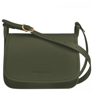 Longchamp Le Foulonné M Crossbody Bag Kaki | FY5194023