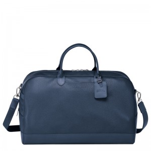 Longchamp Le Foulonné M Travel Bag Azul Marino | QJ9364758