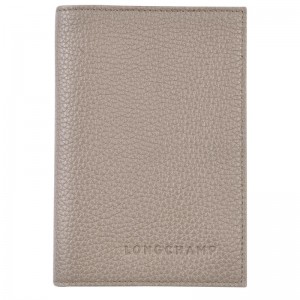 Longchamp Le Foulonné Passport Cover Turtledove | EO7635128