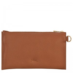 Longchamp Le Foulonné Pouch Caramel | IV3614089