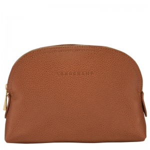 Longchamp Le Foulonné Pouch Caramel | QN1796845