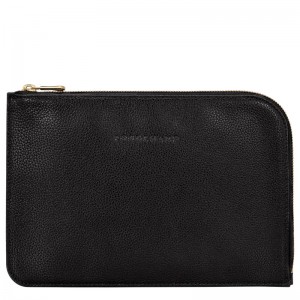 Longchamp Le Foulonné Pouch Negras | CH5379201