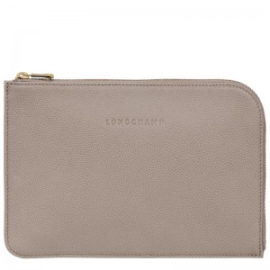 Longchamp Le Foulonné Pouch Turtledove | ZQ5803627