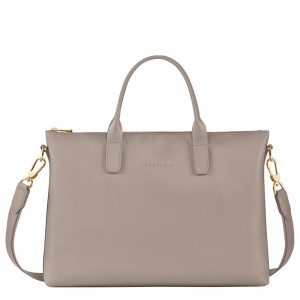 Longchamp Le Foulonné S Briefcase Turtledove | WG2964053