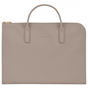 Longchamp Le Foulonné S Briefcase Turtledove | CB5082743