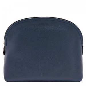 Longchamp Le Foulonné Toiletry Case Azul Marino | PU6394157