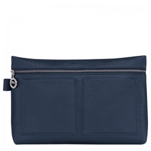 Longchamp Le Foulonné Toiletry Case Azul Marino | BN1926750