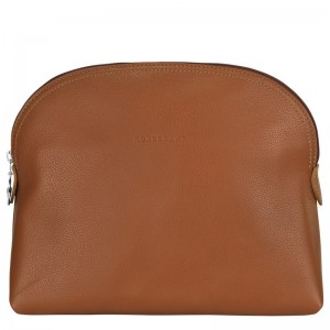 Longchamp Le Foulonné Toiletry Case Caramel | YR5970863