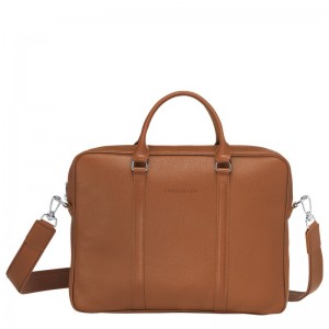 Longchamp Le Foulonné Xs Briefcase Caramel | QE1042576