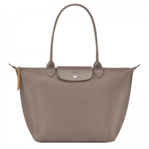 Longchamp Le Pliage City L Tote Bag Taupe | QL3657840