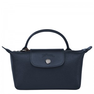 Longchamp Le Pliage City Pouch With Handle Azul Marino | RV2835716