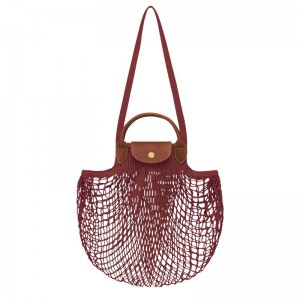 Longchamp Le Pliage Filet L Mesh Bag Mahogany | BO1950728