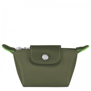 Longchamp Le Pliage Green Coin Purse Forest | UP3056172