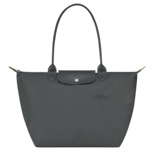 Longchamp Le Pliage Green L Tote Bag Graphite | ET0187543