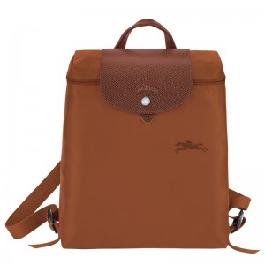 Longchamp Le Pliage Green M Backpack Cognac | GS8562974