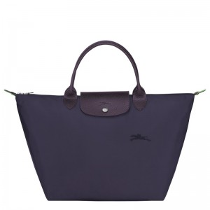 Longchamp Le Pliage Green M Handbag Bilberry | CA3548601