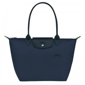 Longchamp Le Pliage Green M Tote Bag Azul Marino | CY1948035