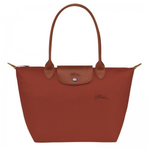 Longchamp Le Pliage Green M Tote Bag Chestnut | NZ3045718