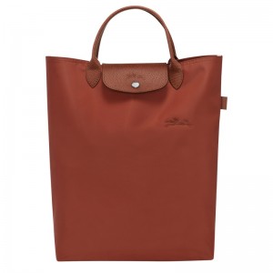 Longchamp Le Pliage Green M Tote Bag Chestnut | VW9245367