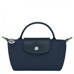 Longchamp Le Pliage Green Pouch With Handle Azul Marino | MR2531870