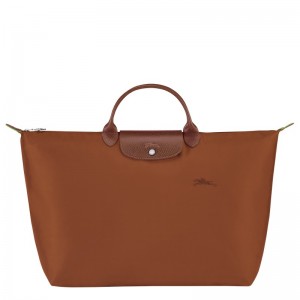 Longchamp Le Pliage Green S Travel Bag Cognac | ET5217840