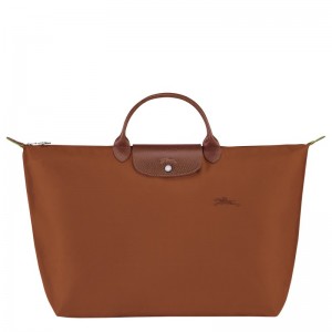 Longchamp Le Pliage Green S Travel Bag Cognac | EF1674958