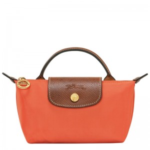 Longchamp Le Pliage Original Pouch With Handle Naranjas | OH5470689