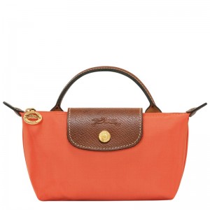 Longchamp Le Pliage Original Pouch With Handle Naranjas | EB2694703