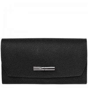 Longchamp Le Roseau Continental Wallet Negras | DV6431275