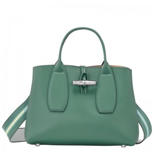 Longchamp Le Roseau M Handbag Sage | TI7608429